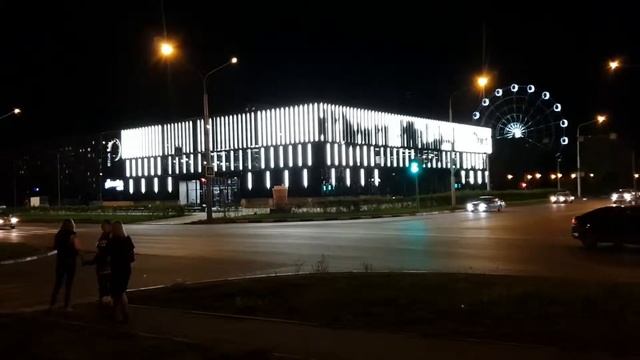 Красивая подсветка здания в Новокузнецке смотреть онлайн