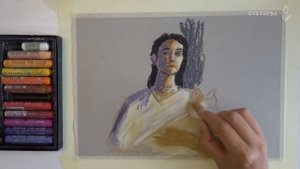 Портрет масляной пастелью | Soft oil pastels gallery by mungyo