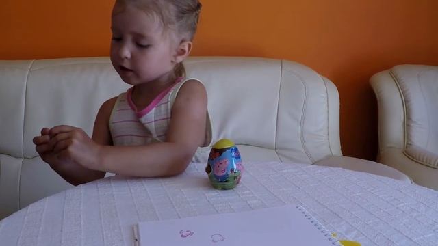 Распаковка Яйца сюрприз Choco toys свинка Пеппа  Surprise eggs Choco toys with Peppa pig unboxing