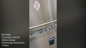 RET22685 - Comenda LC700BT 500mm Basket Commercial Passthrough Dishwasher - 3 Phase