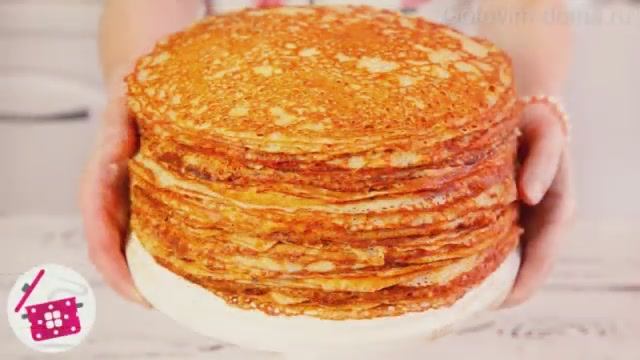 Простой и вкусный рецепт блинов. Бабушкин рецепт.