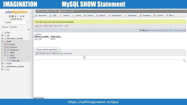 Show Statement in MySQL | Information Schema in MySQL #60