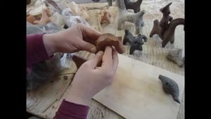Игрушки и свистульки из глины. Юрьевская игрушка.