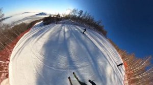 Банное 2021 полный спуск по первой трассе на line chronic 178. GoPro MAX