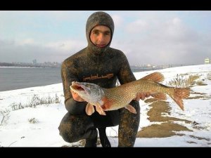 "Подводная охота на щуку зимой" мастер-класс от Максима Лубягина. Треллер.