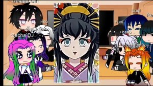 hashiras react to tomioka giyuu | part.1 | demon slayer| gacha life ? |