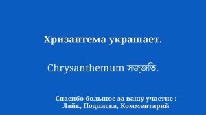 Легко выучить бенгальский на тему «Цветы»