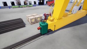 Двухбалочный козловой кран