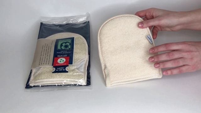 LifoPlus Мочалка для тела РУКАВИЦА из ЕГИПЕТСКОЙ ЛЮФЫ леваяправая рука натуральная массажная Греция