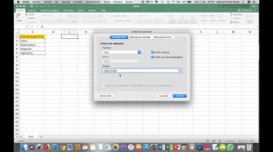 Validación en Excel para Mac