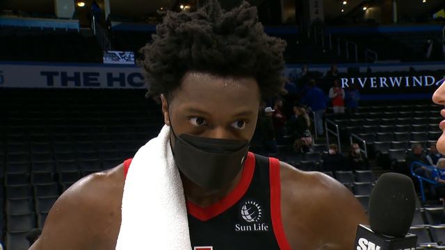 OG Anunoby Super Awkward Post Game Interview 😂 смотреть онлайн