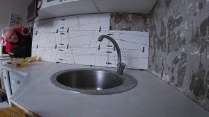 ? Выкладка керамогранита на кухонном фартуке с использованием технологии СВП. ?