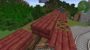 I built a PASSENGER TRAIN in Minecraft Create Mod