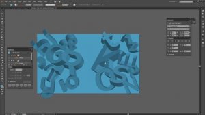 Стильные трехмерные буквы в Иллюстраторе