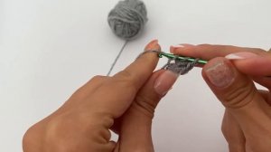 Эластичный набор петель крючком / 4 способ / столбики с накидом