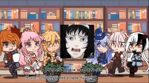 Genshin Impact react to F! Y/n as Tomie || ( 1/1 ) || Rus/Eng