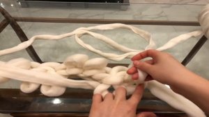 Плед с узором из Толстой пряжи  своими руками. Инструкция для новичков.