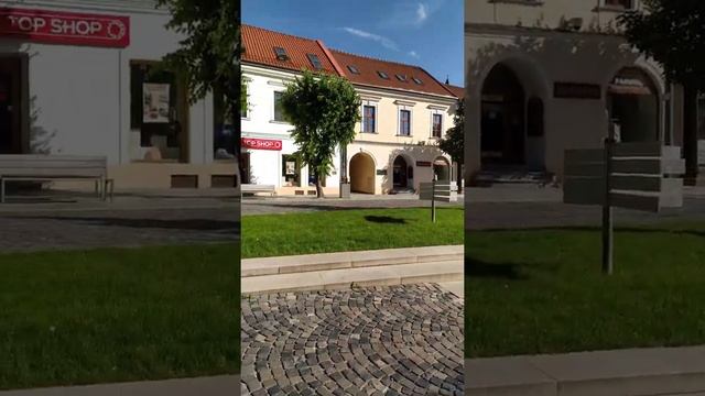 Словакия Тренчин центр города. Trencin