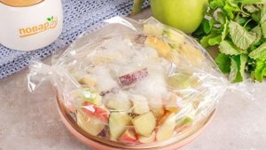 Яблочное варенье запеченное в пакете