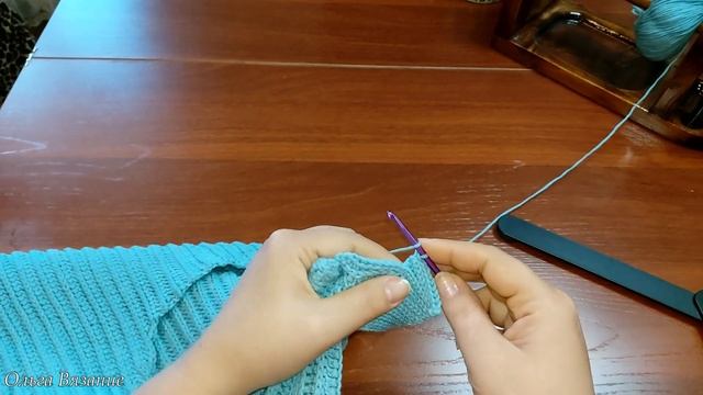 Футболка крючком часть 2.  Вязание рукава