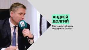 Андрей Долгий — о готовности банков поддержать бизнес