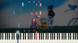 Naruto Ending 1 - Wind by Akeboshi (Piano Tutorial + Sheet Music)