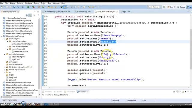 Hibernate Log4j 2 configuration example смотреть онлайн