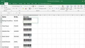 How to Create Barcode in Excel and MS Word in Bangla