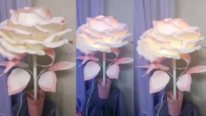 Нежная роза светильник из изолона обзор