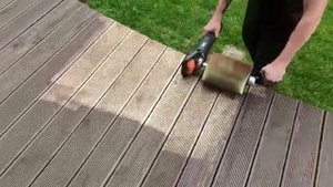 Работаем DE-TERO® KELO F 150 по террасной доске