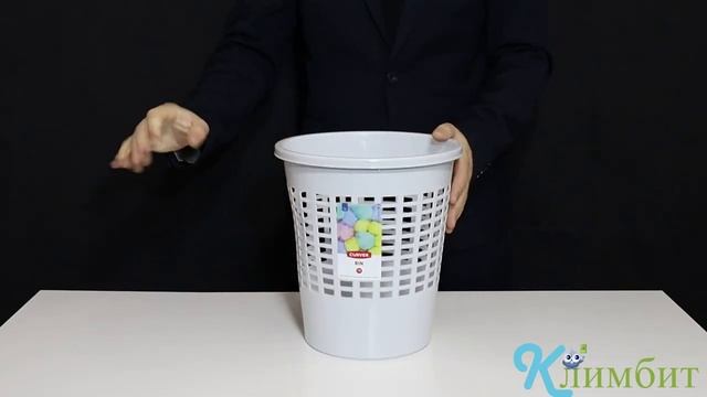 Корзина для бумаг CURVER 10L серая _ 173420 __ Климбит смотреть онлайн