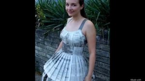 Платья из бумаги. Paper Dress.
