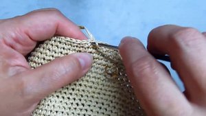 Шляпка из рафии \ Raffia hat