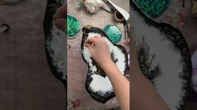 как сделать подстаканники из эпоксидной смолы и срез камня(бонус)? 3 часть смотреть онлайн
