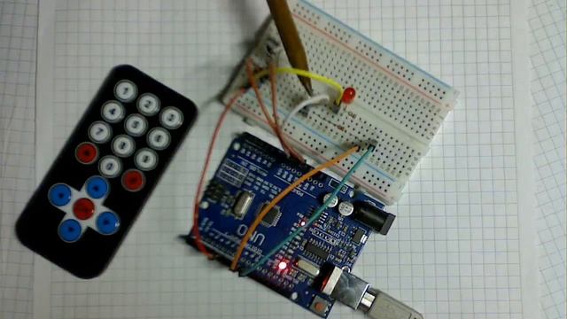 Микроконтроллер Arduino. Включение\выключение светодиода пультом ДУ