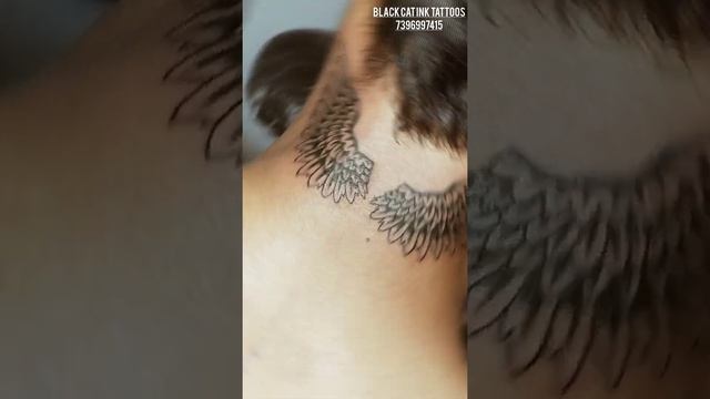 Justin Bieber neck Tattoo wings tattoo neck snake tattoo blackcatinktattoos