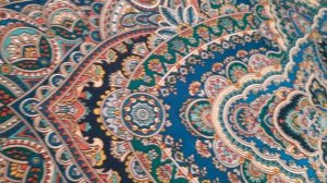 Павловопосадский шерстяной платок Песенка весеннего дождя.89×89