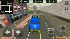 Garbage Truck Driver 2020 - Garbage Dump Truck Cleaning City Streets - Android Gameplay #5