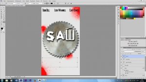 Photoshop обработка - Постер к фильму "SAW"