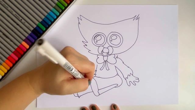 Как нарисовать маленького Хаги Ваги | Рисуем Хаги Ваги малыша из игры Poppy Playtime Поппи Плейтайм смотреть онлайн