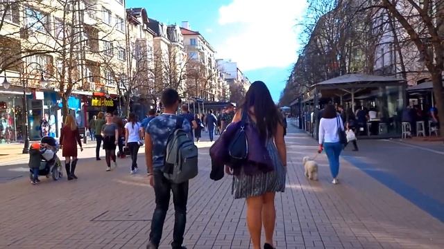 БОЛГАРИЯ СОФИЯ 2019, Шоппинг и Рестораны, Бульвар Витоша смотреть онлайн