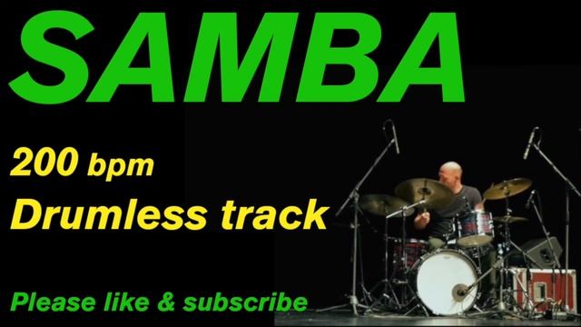 Samba Drumless Latin Jazz Backing Track | 200 BPM | One note Samba смотреть онлайн