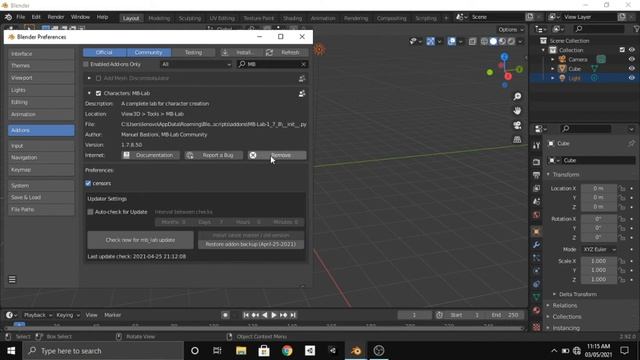 How to remove an addon from Blender | Remove addon Blender | Vision Sanjay - Silly Tutorials #1