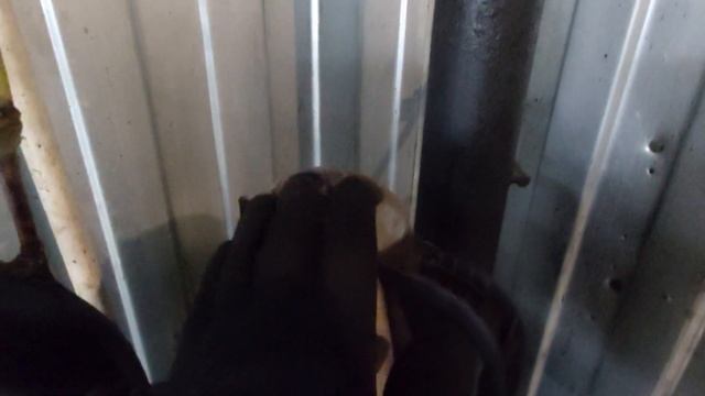 Печь на отработке в максимальном режиме.