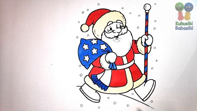№130 Santa Claus Coloring ?? Father Frost Coloring ? Ded Moroz ✨ Christmas ? New year 2022 смотреть онлайн
