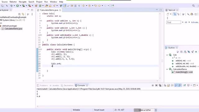 Methods in Java  |  method overloading with static parameters