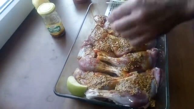 Утка с яблоками и дижонской горчицей в духовке. Важные детали. Ч 1 смотреть онлайн