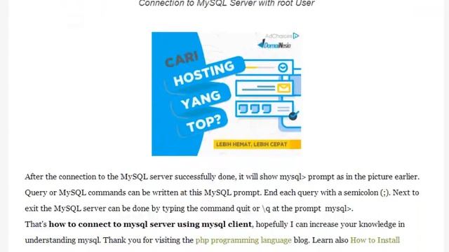 How to Connect to MySQL Server Using MySQL Client смотреть онлайн