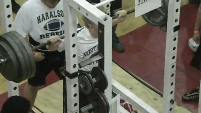 15 year old Drew Gibson Squats 385 lbs смотреть онлайн