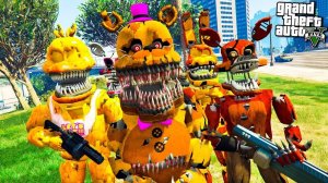 ДЕТЕЙ АНИМАТРОНИКОВ ПОХИТИЛИ В ГТА 5 МОДЫ! FNAF ОБЗОР МОДА В GTA 5! ИГРЫ ВИДЕО MODS